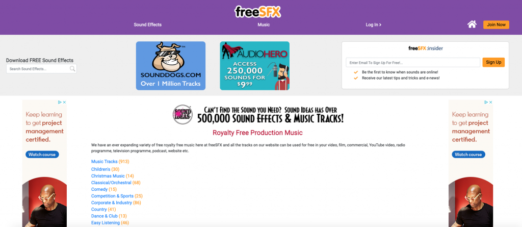 FreeSFX - free game music