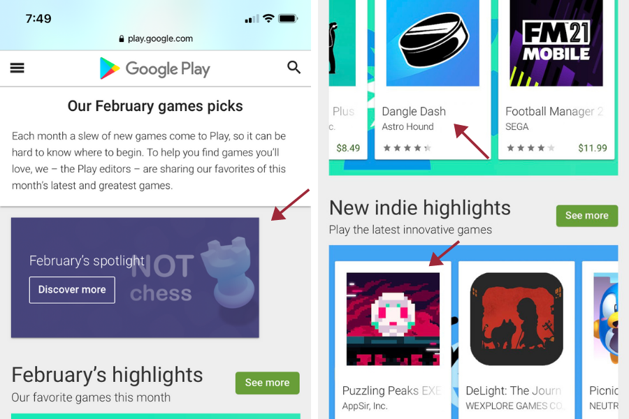 Google Play Features