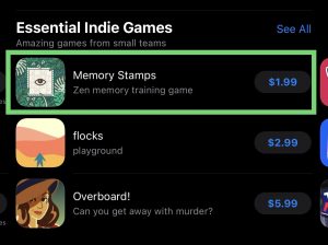 Memory Stamps - Essential Indie Game